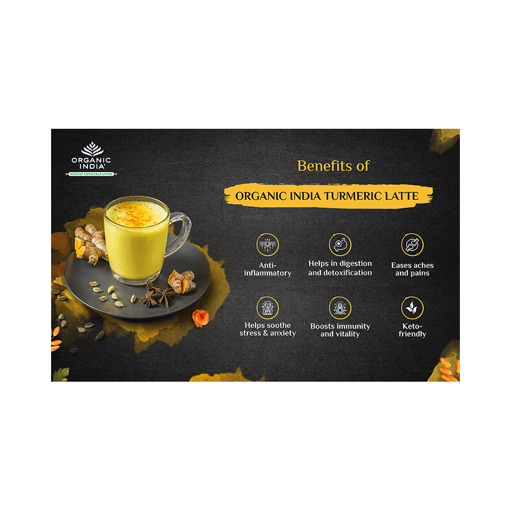 Organic India Turmeric Latte Instant Premix - Image 9