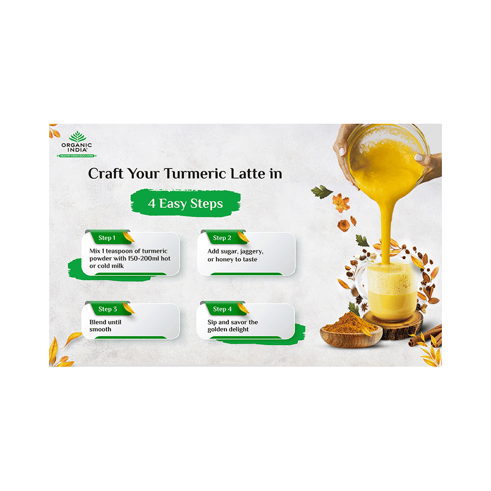Organic India Turmeric Latte Instant Premix - Image 10