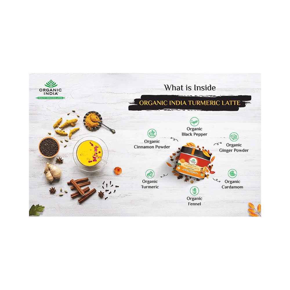 Organic India Turmeric Latte Instant Premix - Image 7
