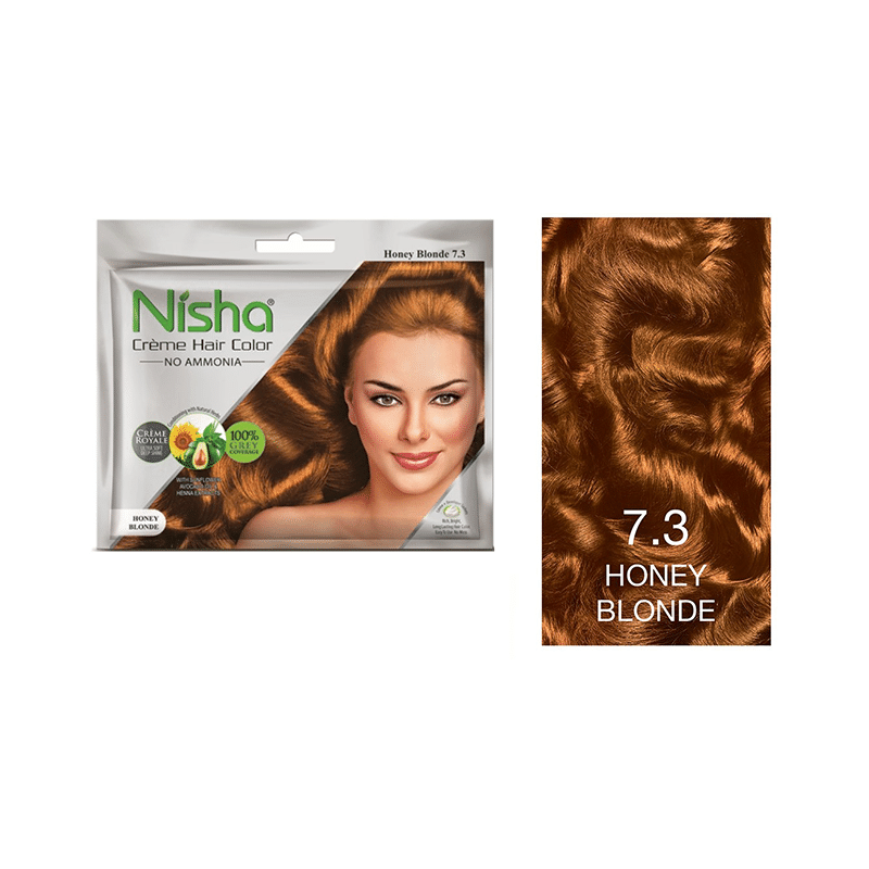 Nisha Creme Hair Color Honey Blonde - Image 2