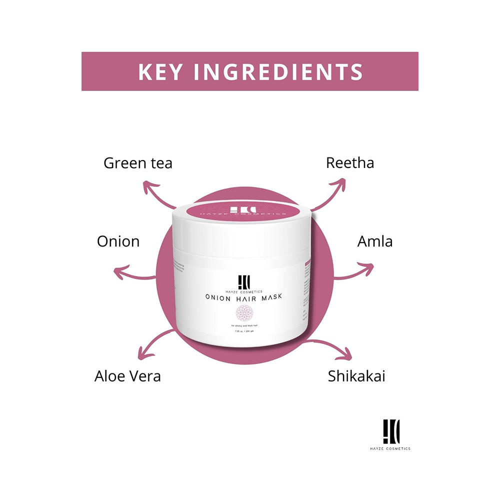 Hayze Cosmetics Onion Hair Mask - Image 4