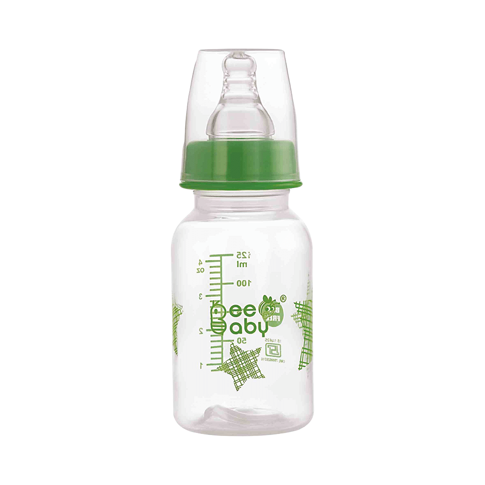 BeeBaby Basic Slim Neck Baby Feeding Bottle with Anti 4 Months+ Green - Image 1