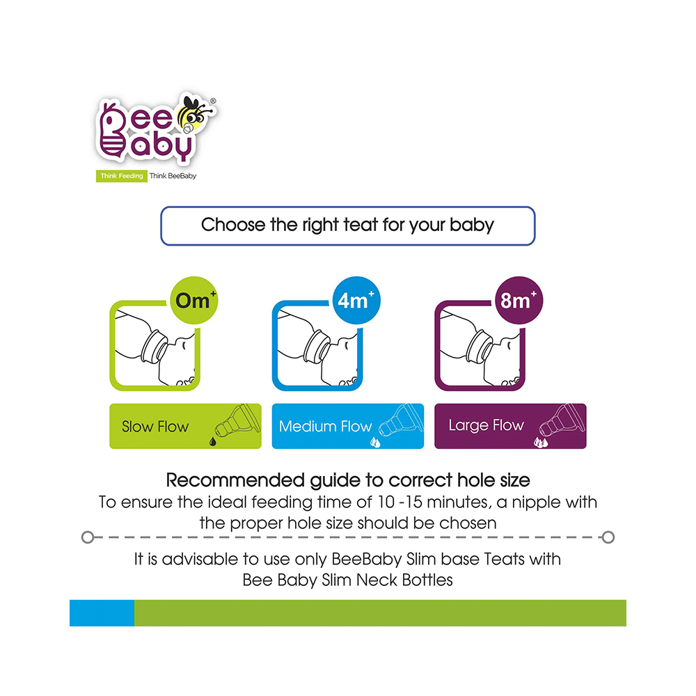 BeeBaby Basic Slim Neck Baby Feeding Bottle with Anti 4 Months+ Green - Image 6