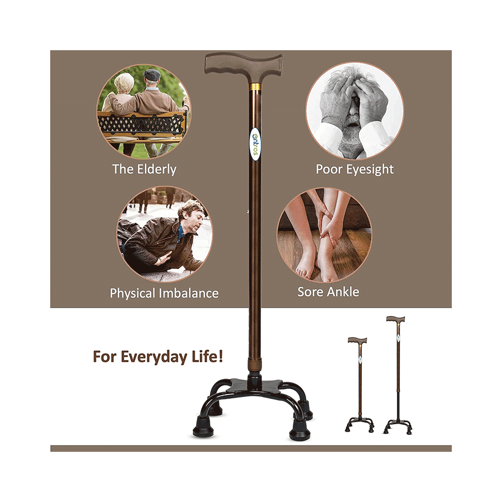 Entros KL934 4 Leg Color Coated Straight Walking Stick - Image 7