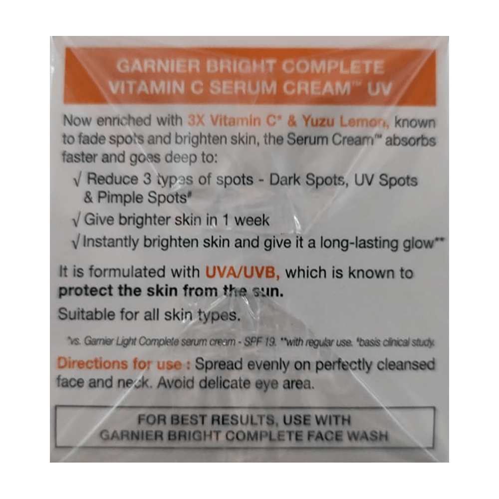 Garnier Bright Complete Vitamin C Serum Cream - Image 3