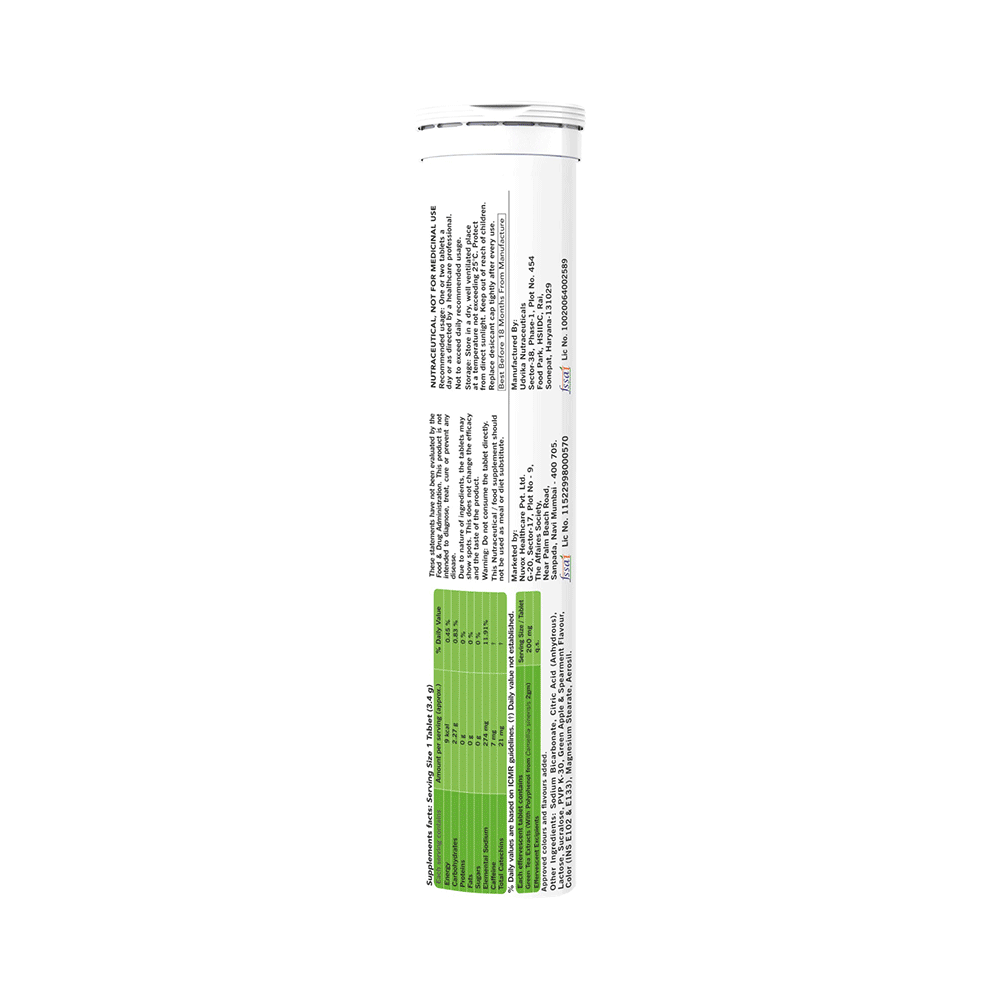 TopUp Delicious Matcha Green Tea Effervescent Tablet (20 Each) Green Apple - Image 2