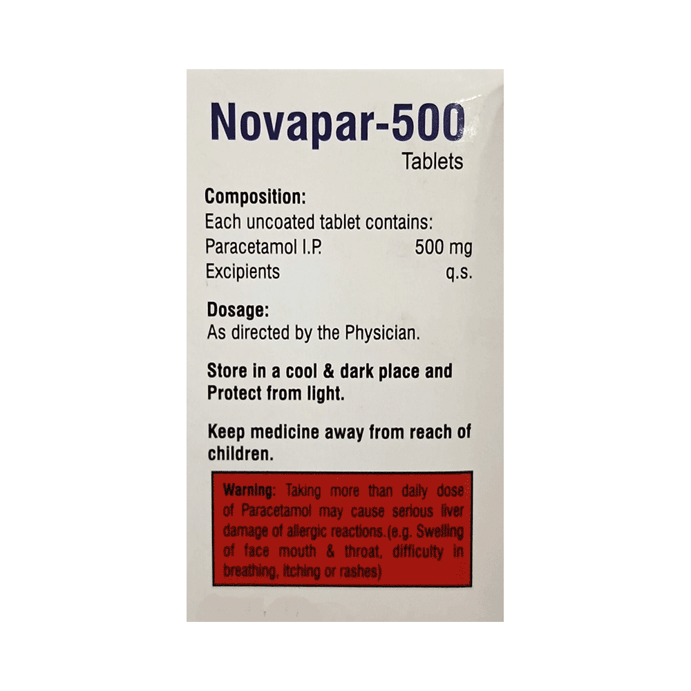 Novapar 500 Tablet - Image 2