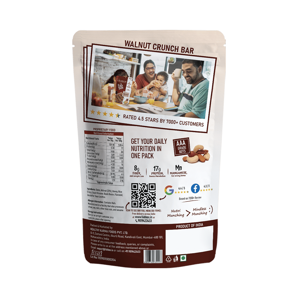 Fabbox Walnut Crunch Health Bar - Image 2