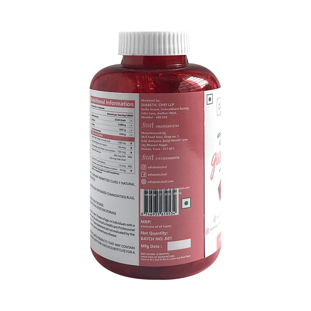 A Diabetic Chef Apple Cider Vinegar Gummies with Mother - Image 2