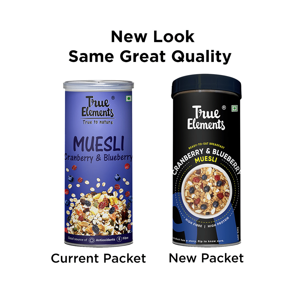 True Elements Cranberry and Blueberry Muesli - Image 4