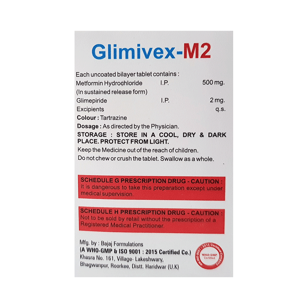 Glimivex-M 2 Tablet SR - Image 2