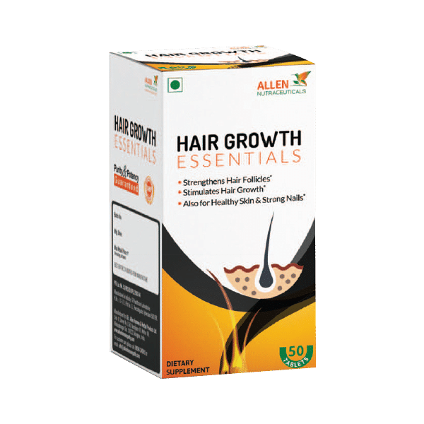 Allen Nutraceutical Hair Growth Essentials for Hair Follicles, Skin & Nails | Tablet - Image 1