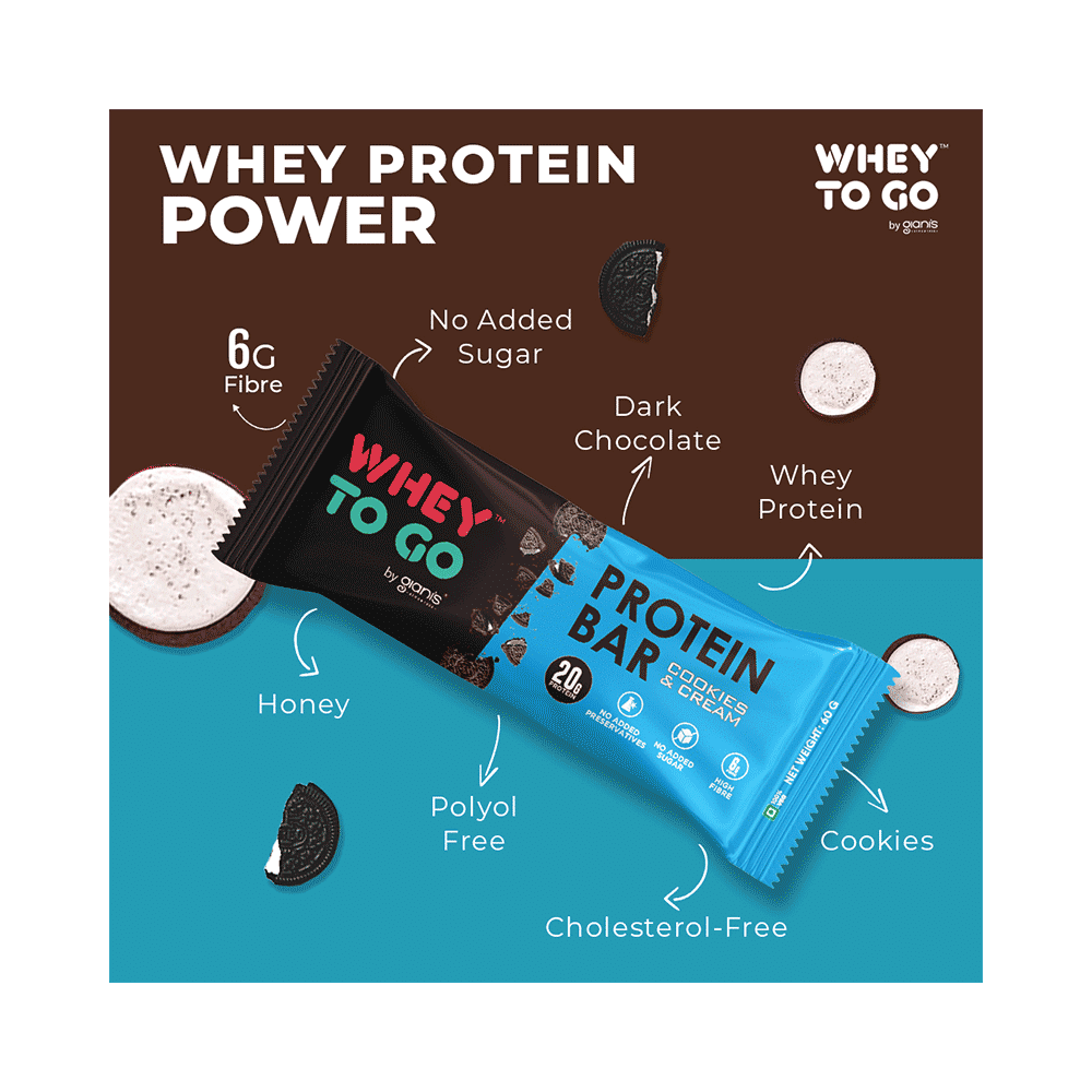 Whey To Go Protein Bar Cookies & Cream - Image 4