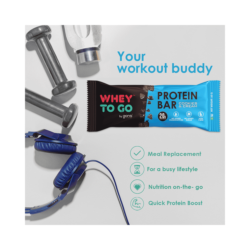 Whey To Go Protein Bar Cookies & Cream - Image 6