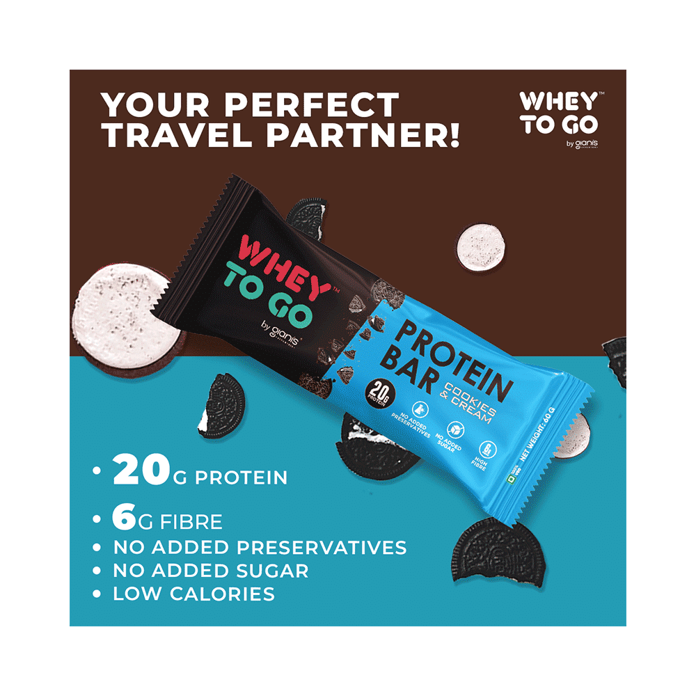 Whey To Go Protein Bar Cookies & Cream - Image 5