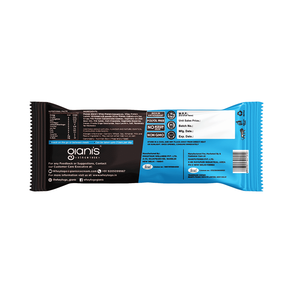 Whey To Go Protein Bar Cookies & Cream - Image 2