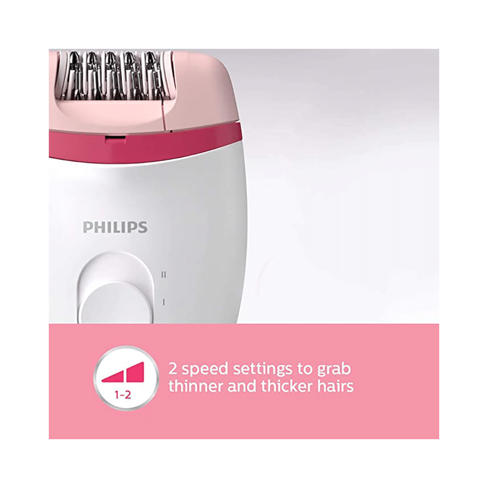 Philips BRE235/00 Corded Compact Epilator Pink and White - Image 3