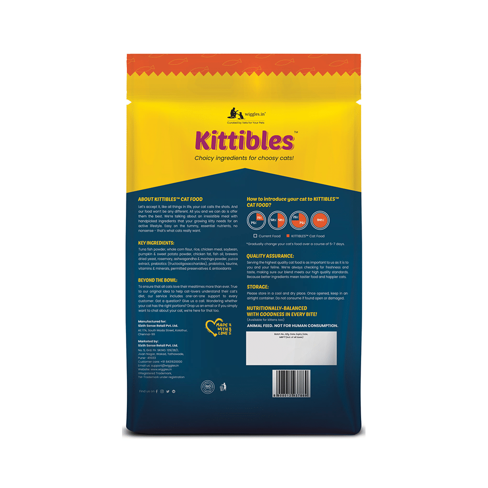Kittibles Cat Food (1 Year of Age) for Skin, Vision & Energy - Image 2