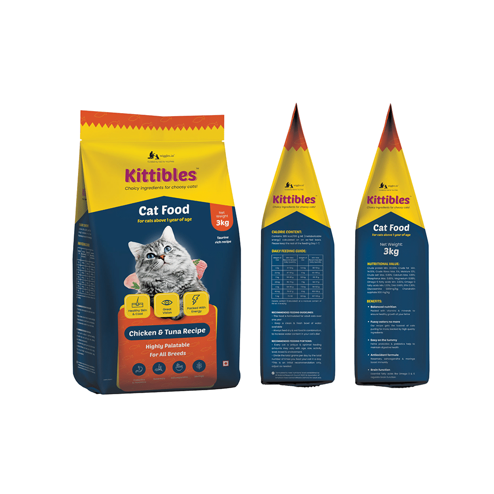 Kittibles Cat Food (1 Year of Age) for Skin, Vision & Energy - Image 1