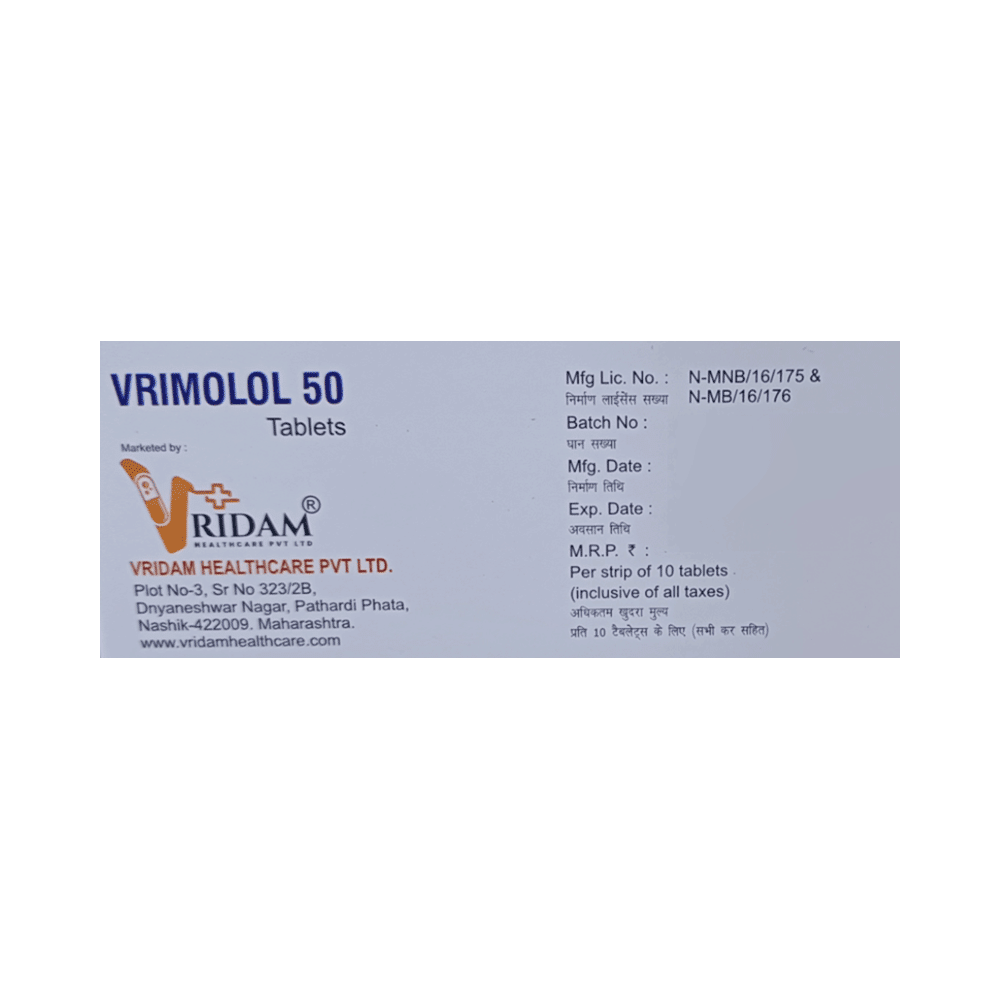 Vrimolol 50 Tablet ER - Image 3