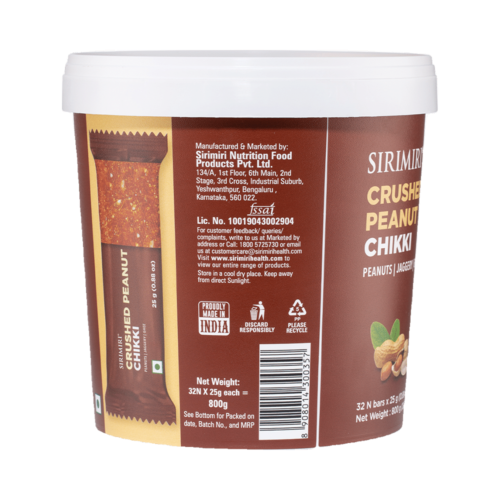 Sirimiri Crushed Peanut Chikki Bar (25gm Each) - Image 3