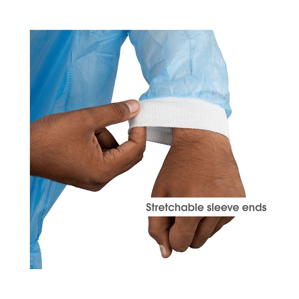 NMPL Hygiene Care Surgical Gown Blue - Image 4