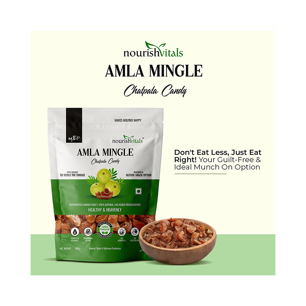 NourishVitals Combo Pack of Amla Fruit Dried and Amla Mingle Chatpata Candy (200gm Each) - Image 8
