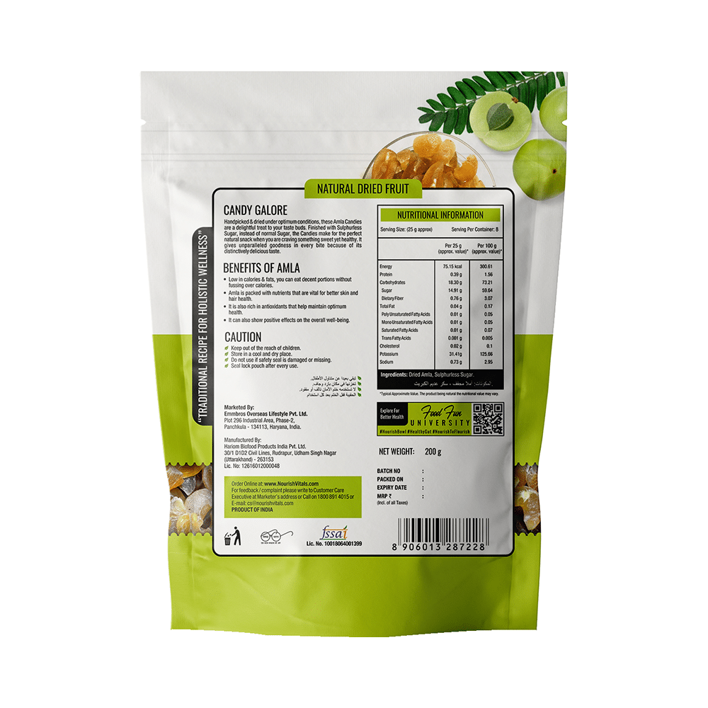 NourishVitals Combo Pack of Amla Fruit Dried and Amla Mingle Chatpata Candy (200gm Each) - Image 4