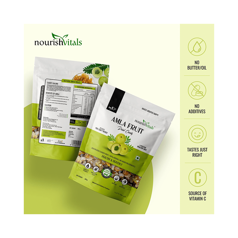 NourishVitals Combo Pack of Amla Fruit Dried and Amla Mingle Chatpata Candy (200gm Each) - Image 7