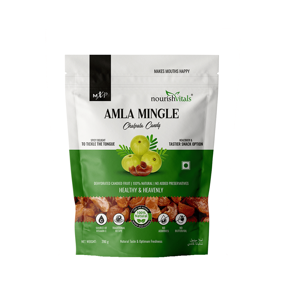 NourishVitals Combo Pack of Amla Fruit Dried and Amla Mingle Chatpata Candy (200gm Each) - Image 3