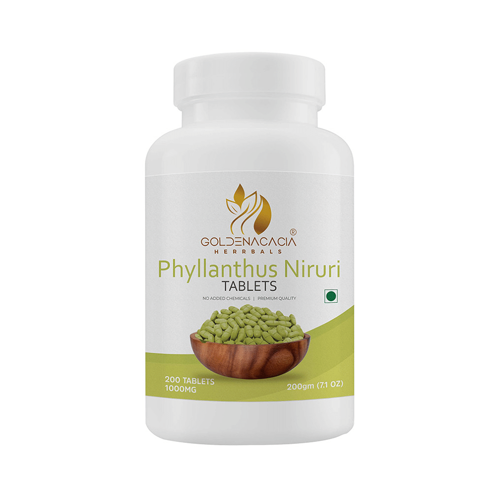 Goldenacacia Herrbals Phyllanthus Niruri 1000mg Tablet