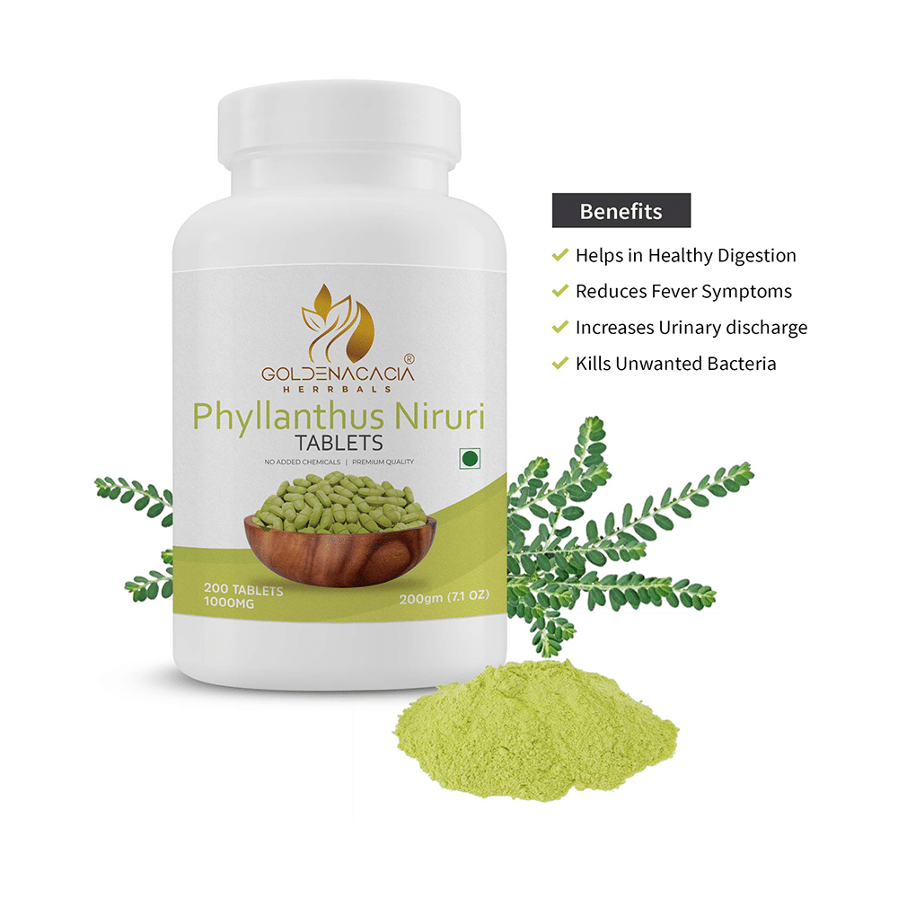 Goldenacacia Herrbals Phyllanthus Niruri 1000mg Tablet - Image 2