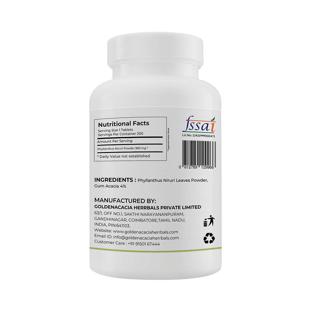 Goldenacacia Herrbals Phyllanthus Niruri 1000mg Tablet - Image 4