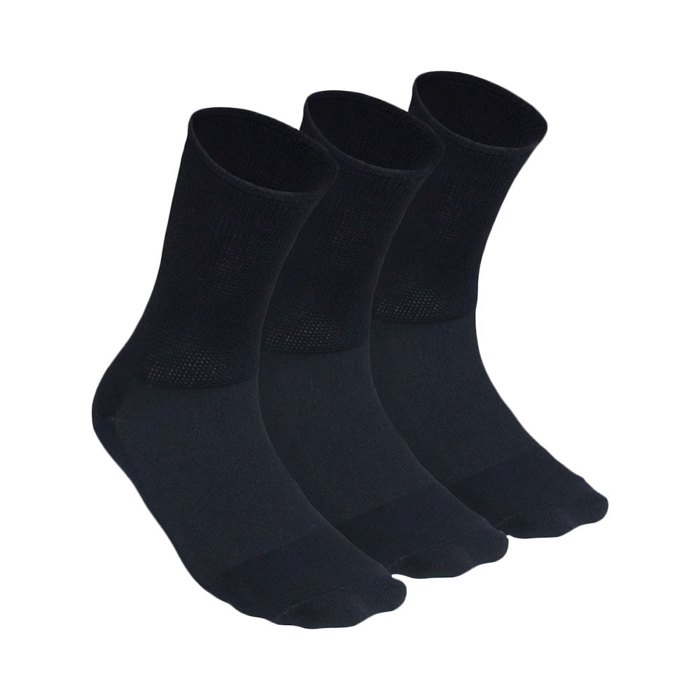 Heelium Diabetic Bamboo Socks Black Free Size