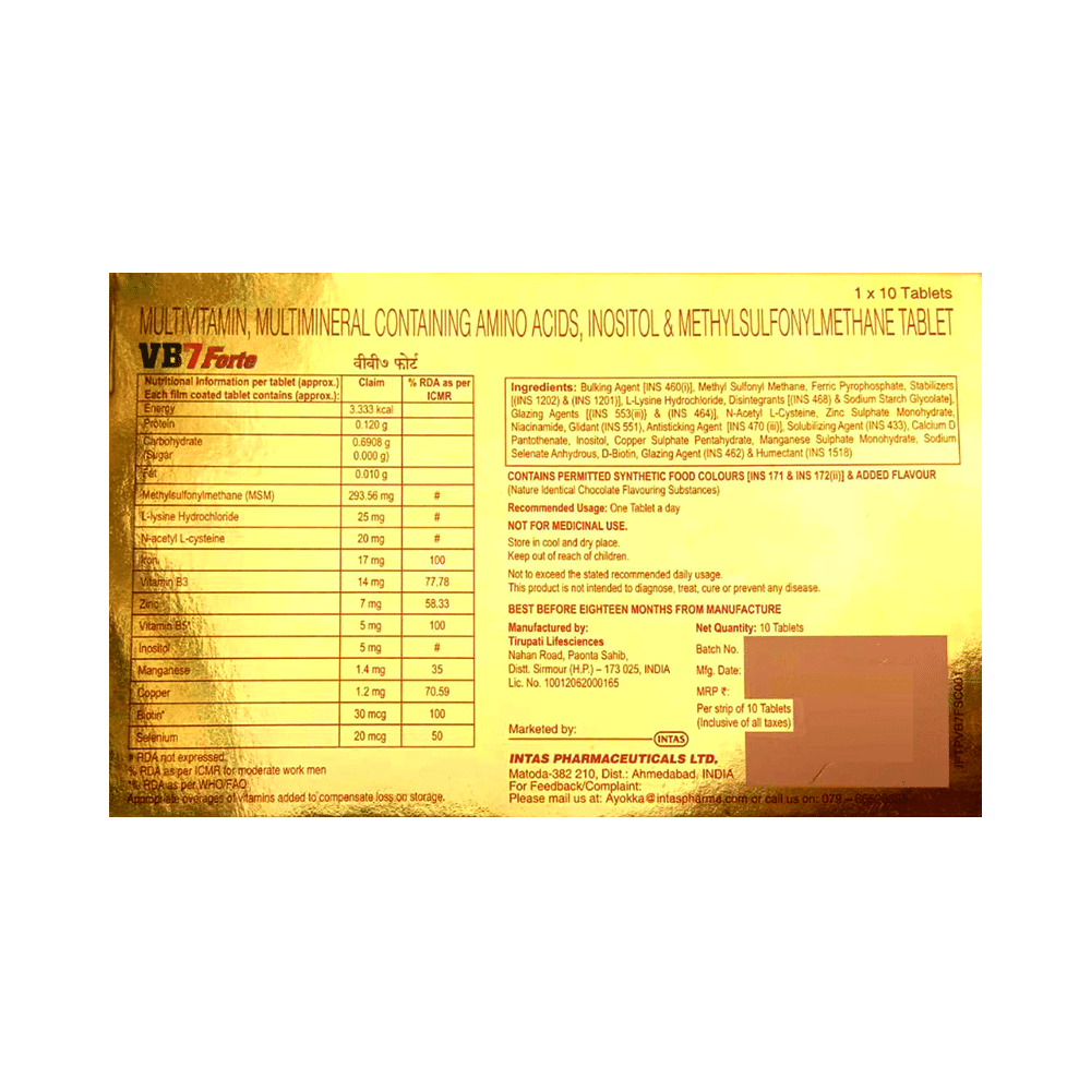 VB7 Forte Tablet Chocolate Flavour - Image 2