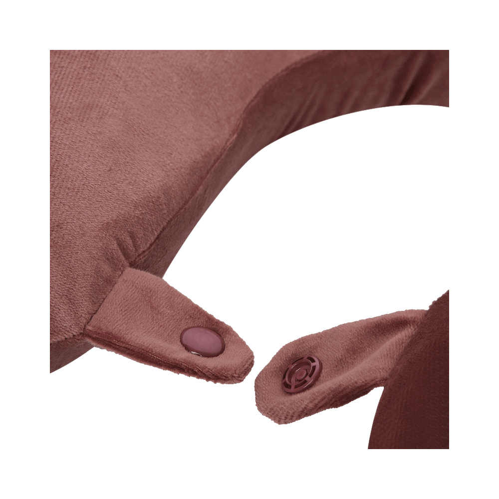 Viaggi U Shape Round Memory Foam Pillow Dusty Pink - Image 4