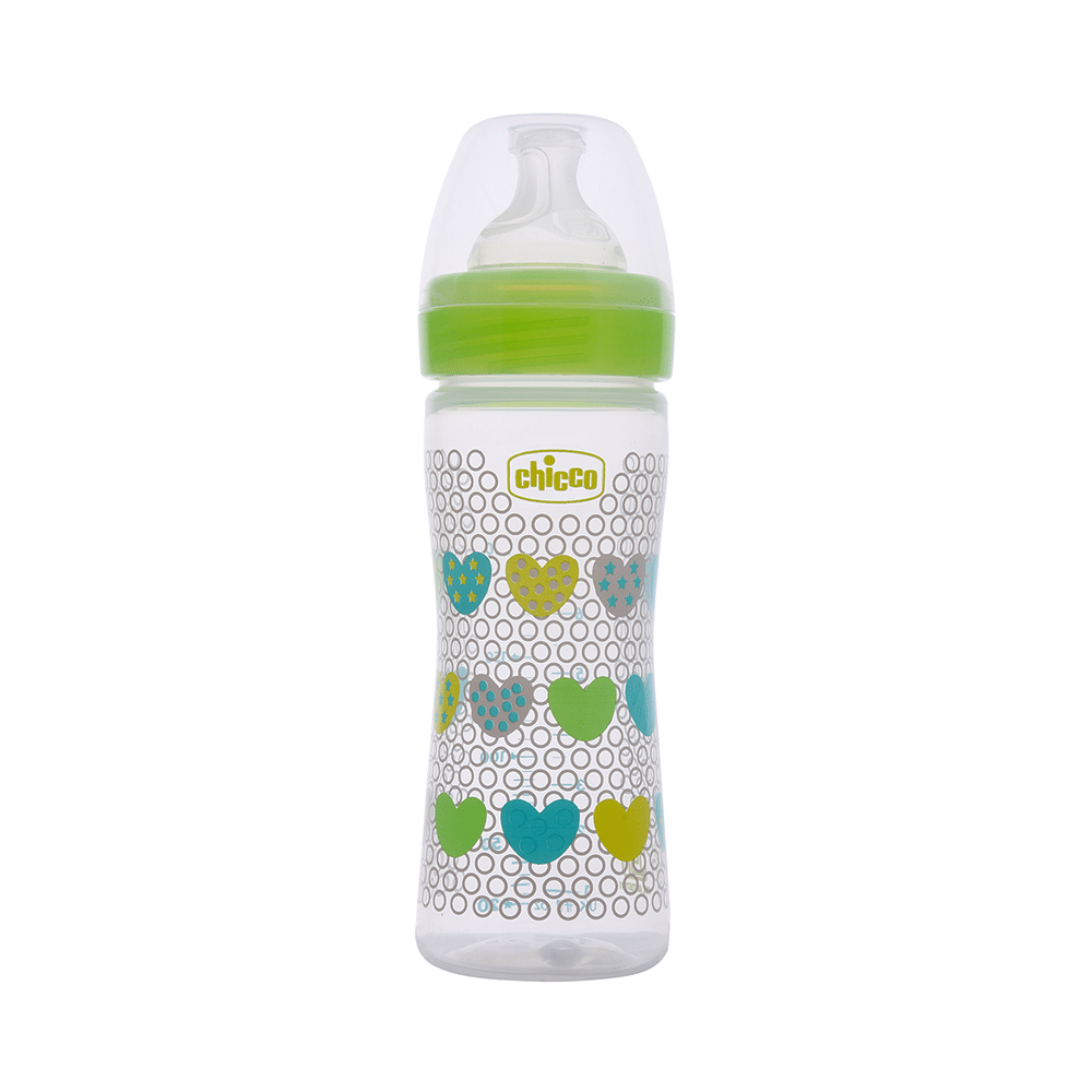 Chicco Bipack WellBeing Feeding Bottle Pink and Green Pack of 2 - Image 6