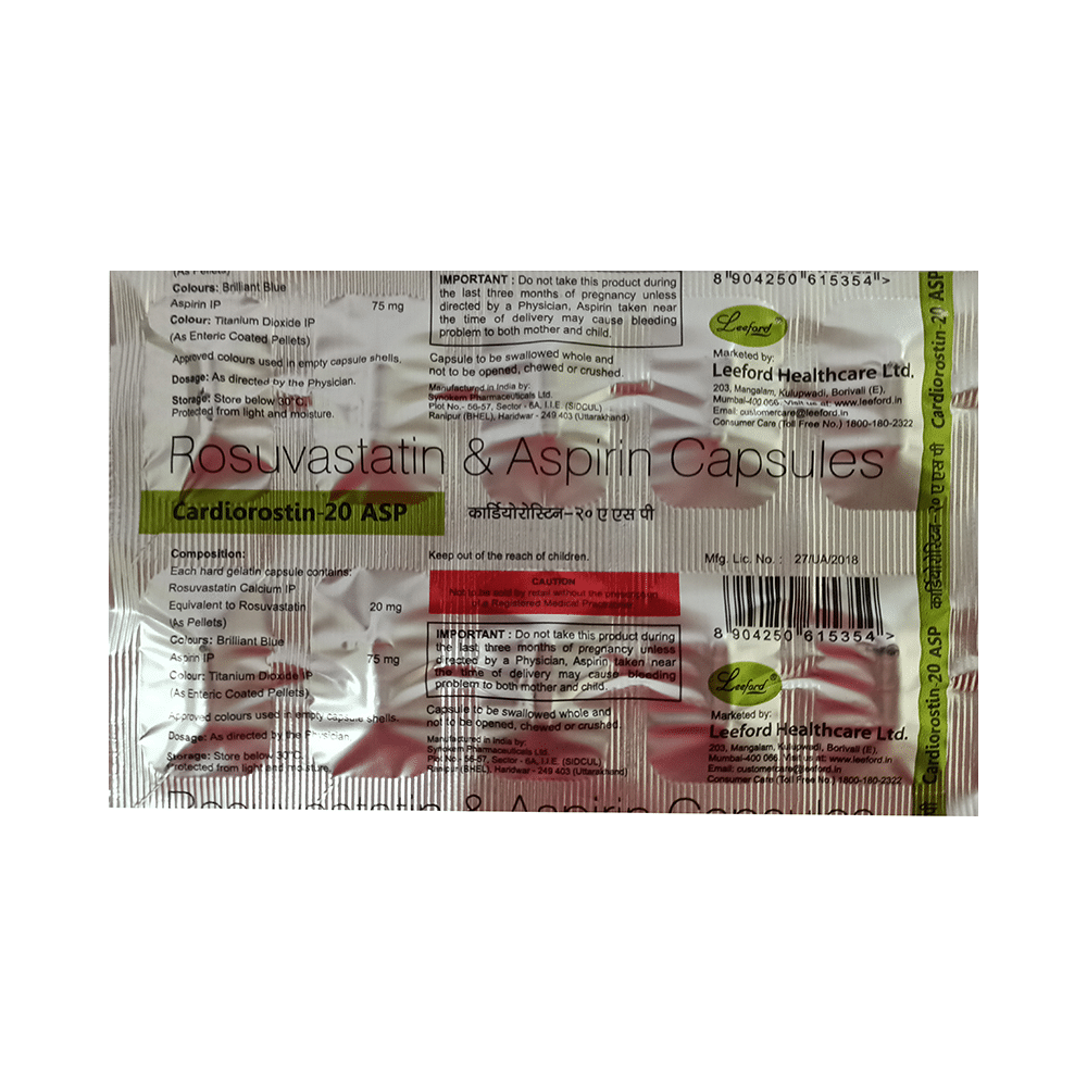 Cardiorostin ASP 20 Capsule - Image 1