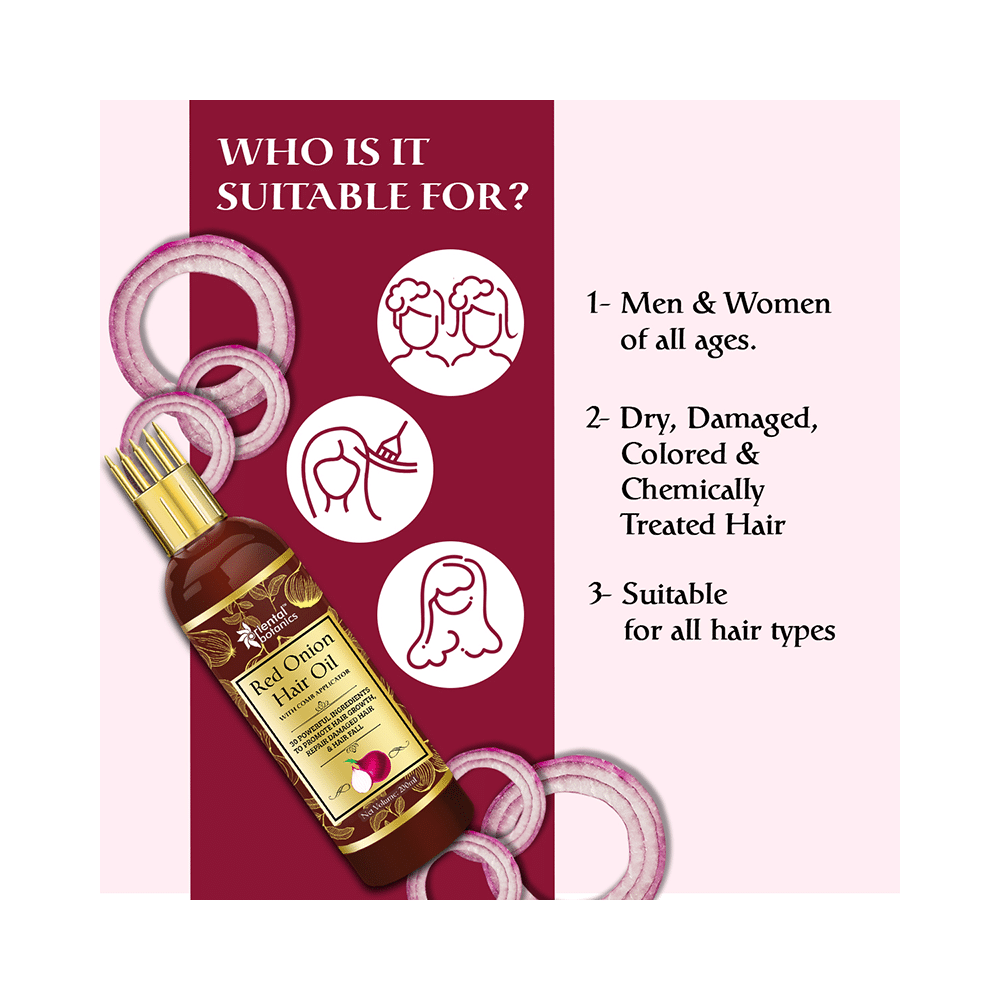 Oriental Botanics Red Onion Hair Oil with Comb Applicator - Image 8