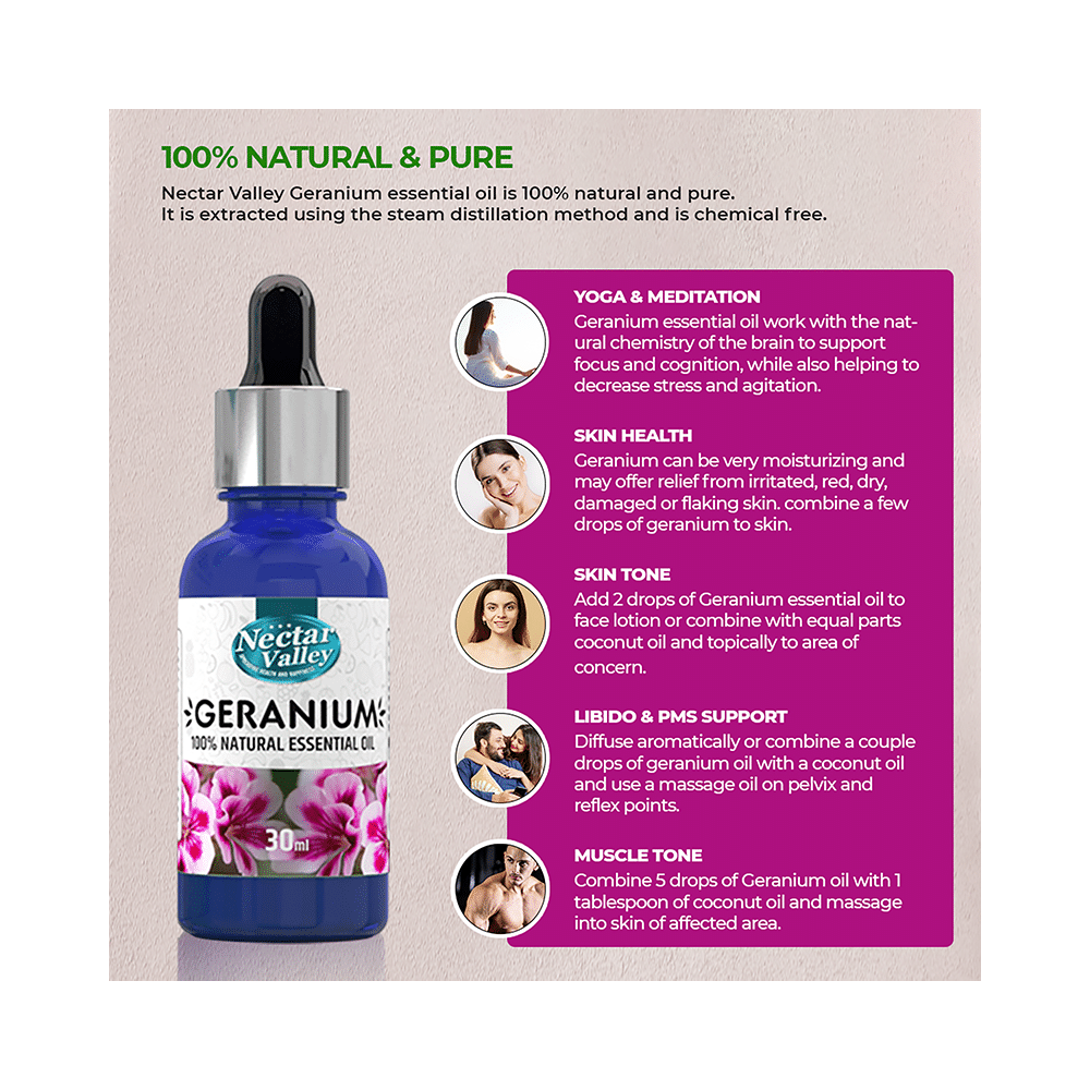 Nectar Valley Geranium 100% Natural Essential Oil - Image 4