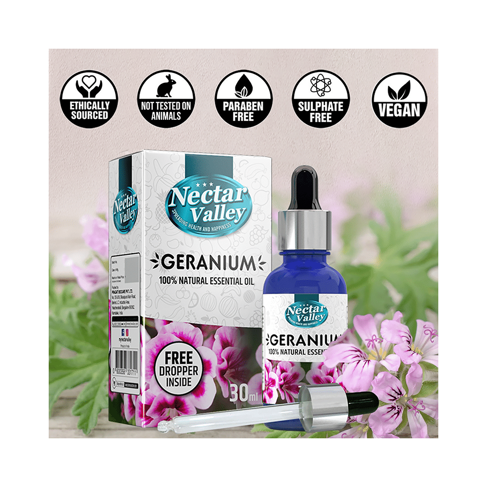 Nectar Valley Geranium 100% Natural Essential Oil - Image 2