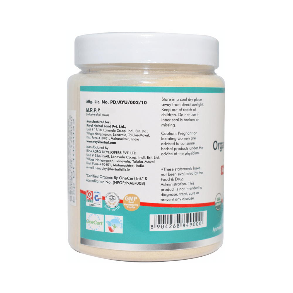 Way2Herbal Organic Shatavari Asparagus Racemosus Powder - Image 2