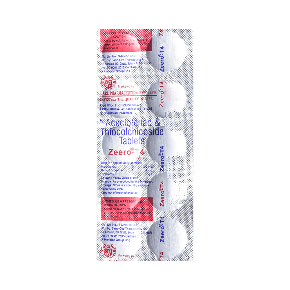 Zeero T 100mg/4mg Tablet - Image 4
