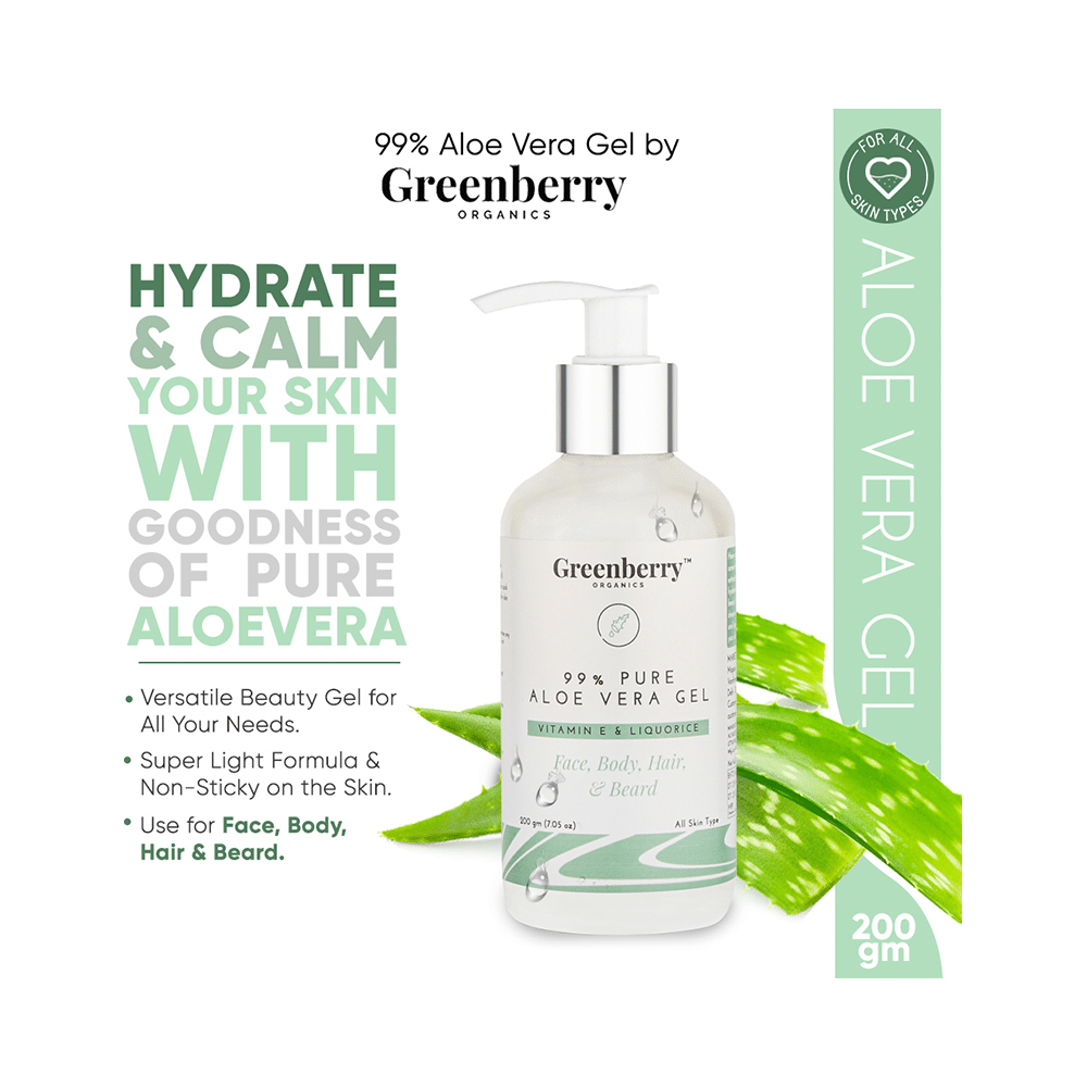 Greenberry Organics 99% Pure Aloe Vera Gel - Image 6