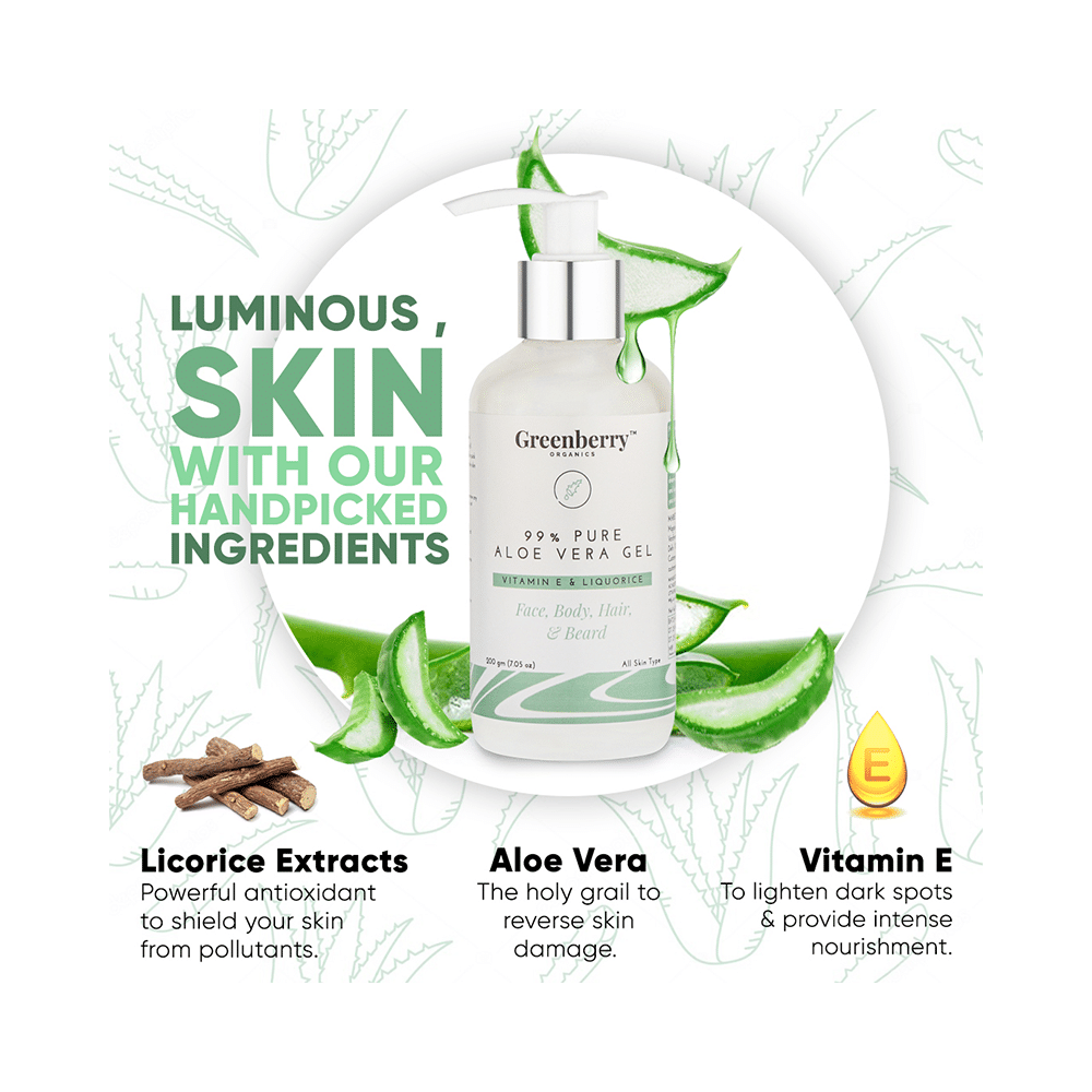 Greenberry Organics 99% Pure Aloe Vera Gel - Image 7