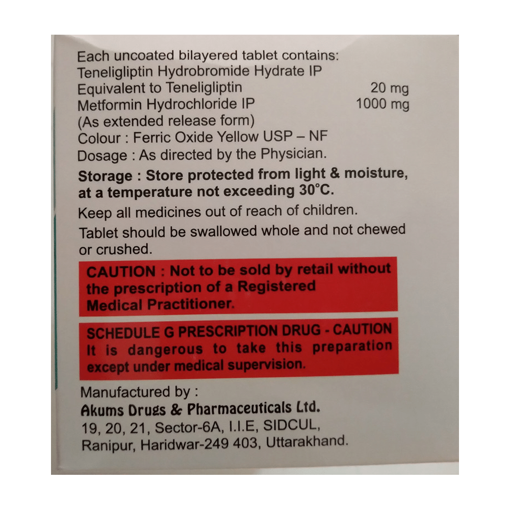 Morglin-M 1000 Tablet ER - Image 2