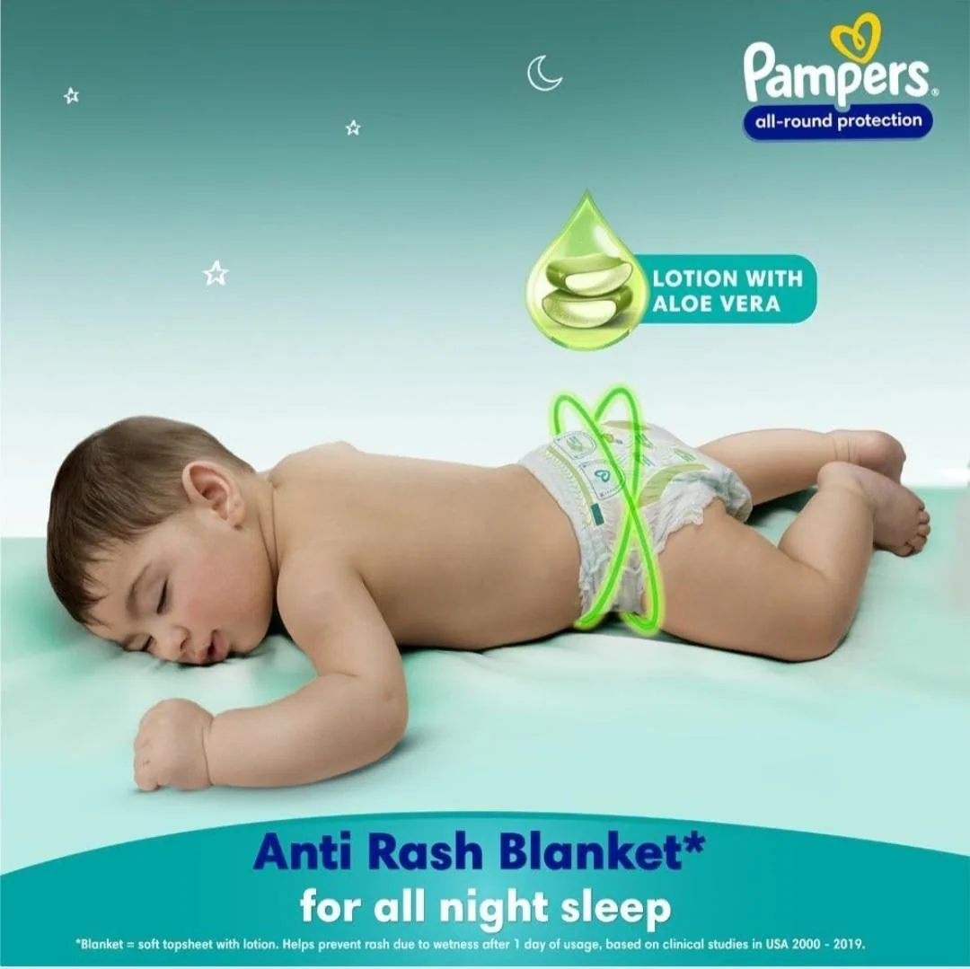 Pampers All Round Protection Pants, Lotion with Aloe Vera - M - Image 3