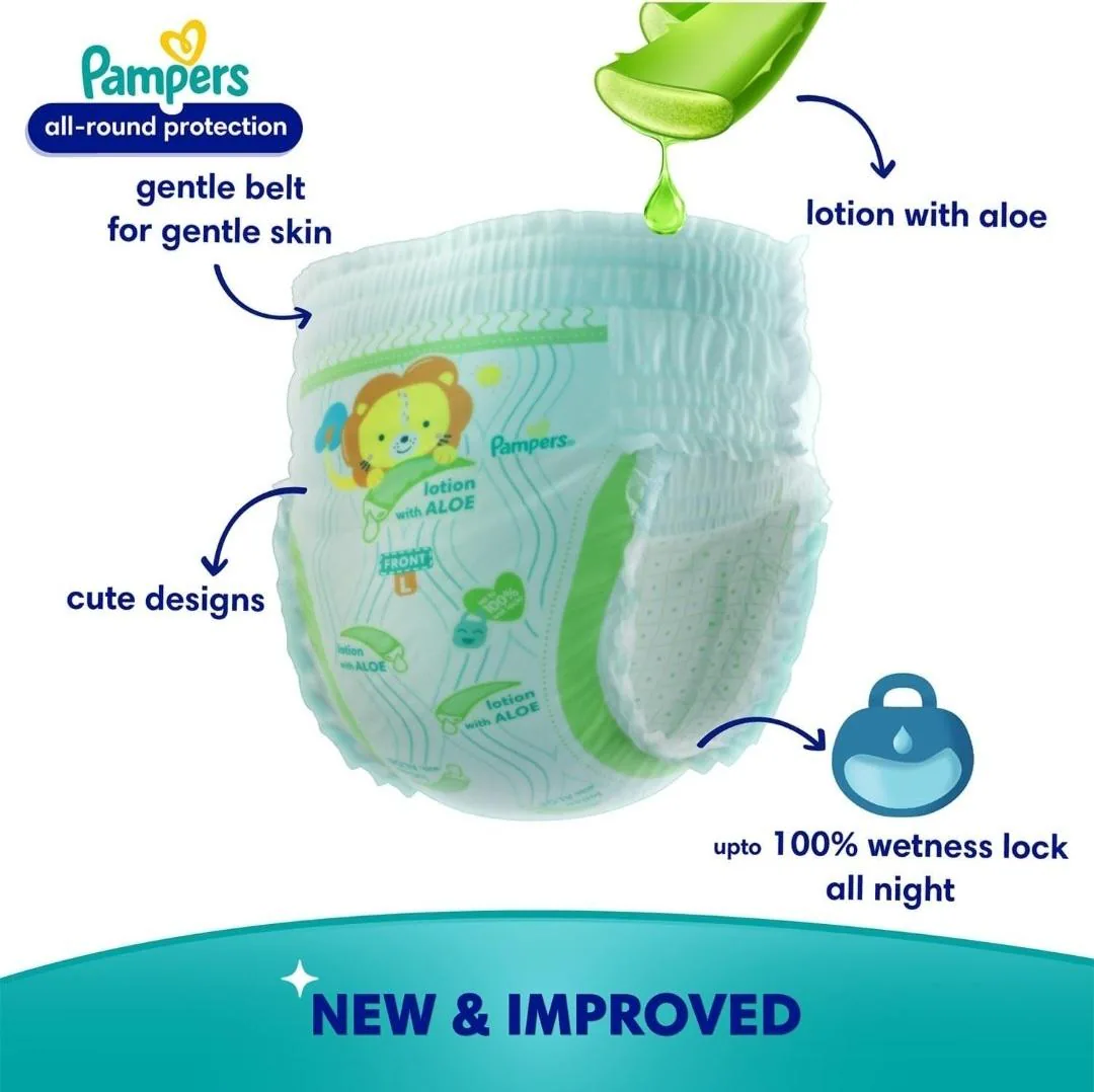 Pampers All Round Protection Pants, Lotion with Aloe Vera - M - Image 2