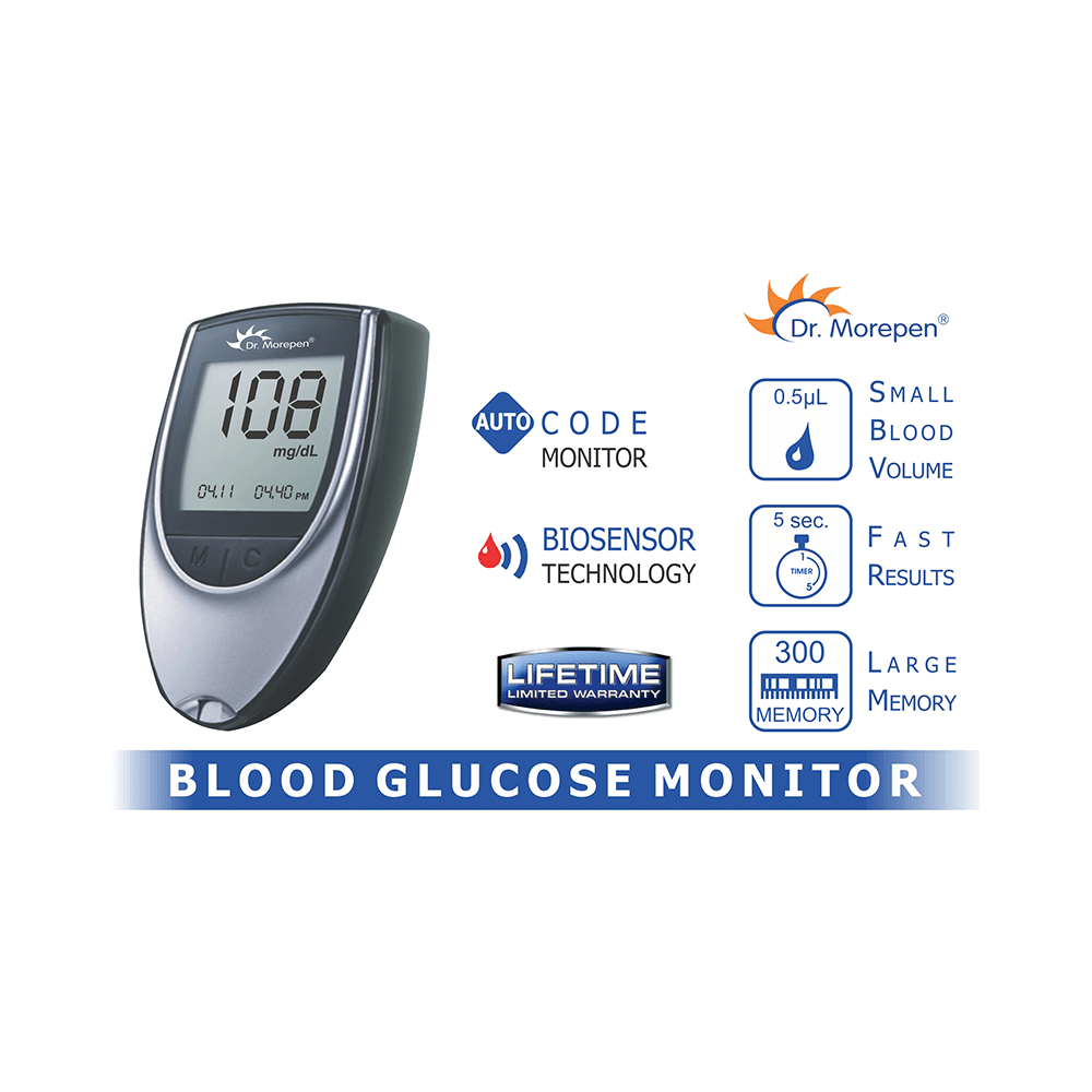 Dr Morepen Combo Pack of Gluco One BG 03 Blood Glucose Monitoring System with Gluco One BG 03 Blood Glucose 50 Test Strip - Image 5