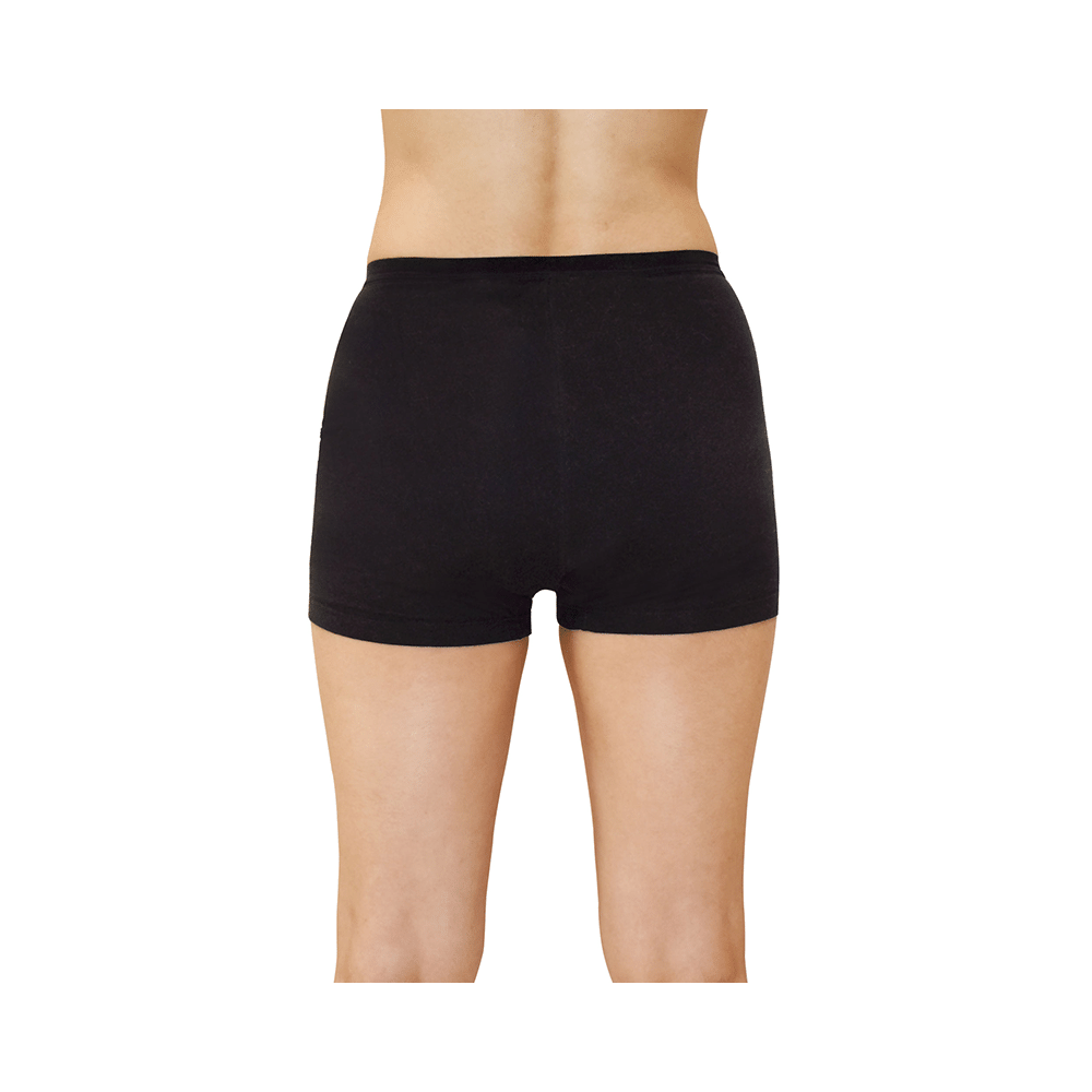 QNIX Boxer Brief Period Underwear Black - Image 2